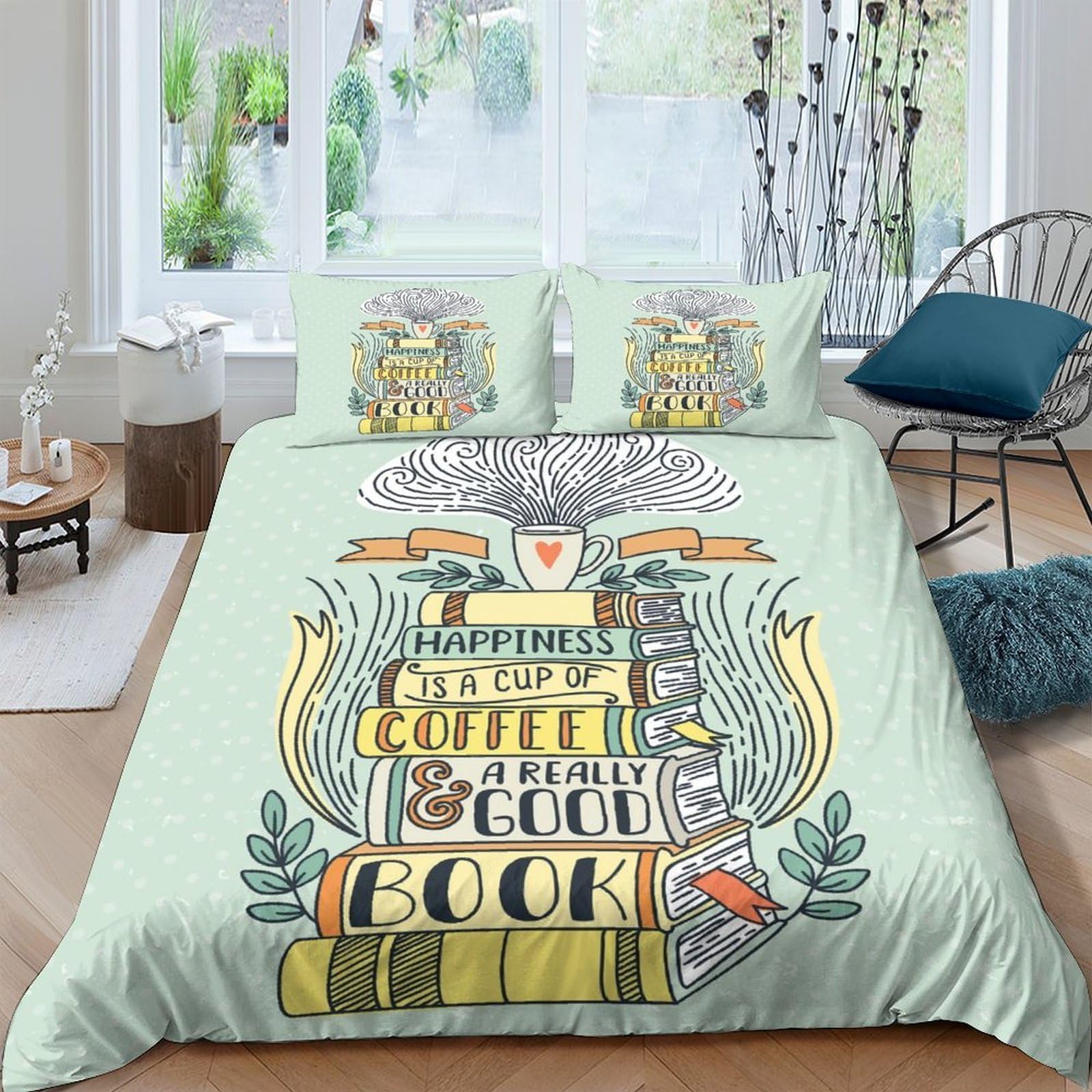 Ctjqhvkz Style-5 3D Printed Vintage Book Stack Fitted Sheet Microfiber Soft Breathable Owl Library Theme Mattress Cover For Bedroom Dorm Decor Single（135X200cm）