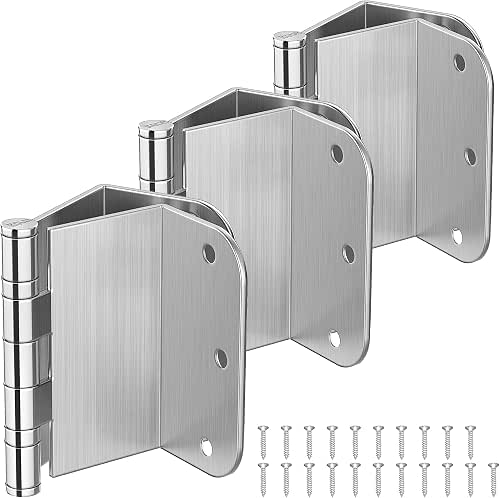KOLET Offset Door Hinges, 3.5 Inches, 5/8" Radius, Brushed Nickel,