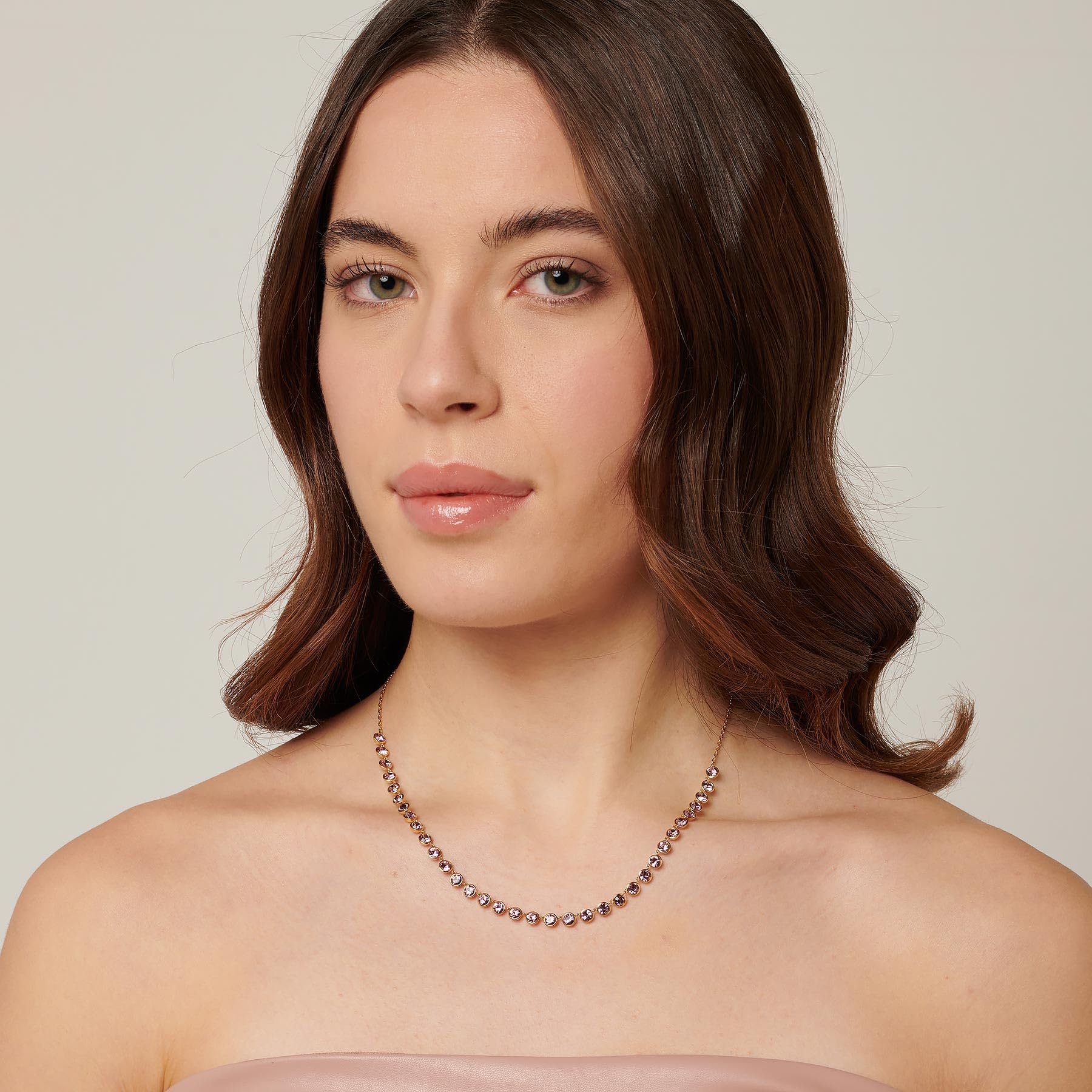 Brosway Collana Donna, Collana in Acciaio e Cristalli | Collezione Symphonia - BYM159