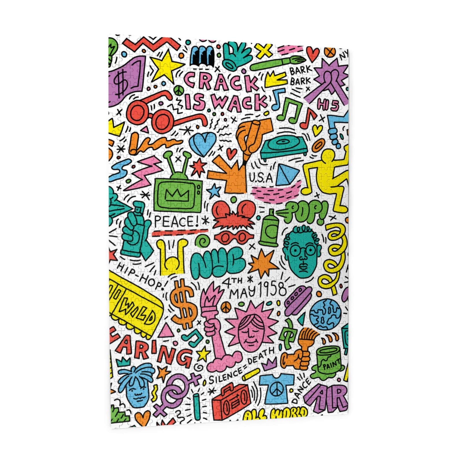 Amazon.co.jp: 1000ピース ジグソーパズル キース ヘリング パズル