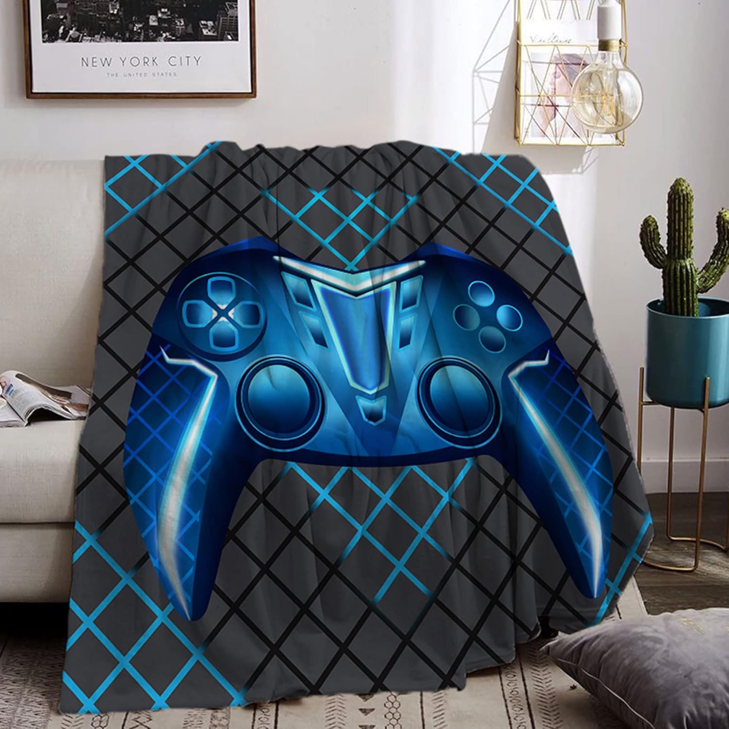 Ailee Hoho Gamer Throw Blanket 50"x60"x80" Fleece Blanket