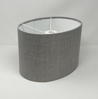 Light Grey Texture Woven Crosshatch Lampshade