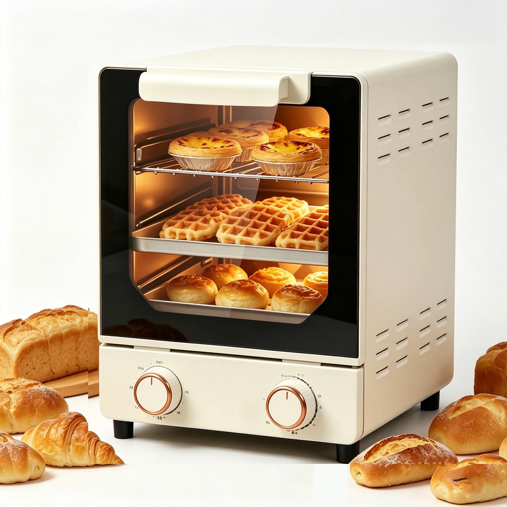 Forno Elettrico Da 750 W, Tostapane A Convezione Da Banco Da 15 Litri