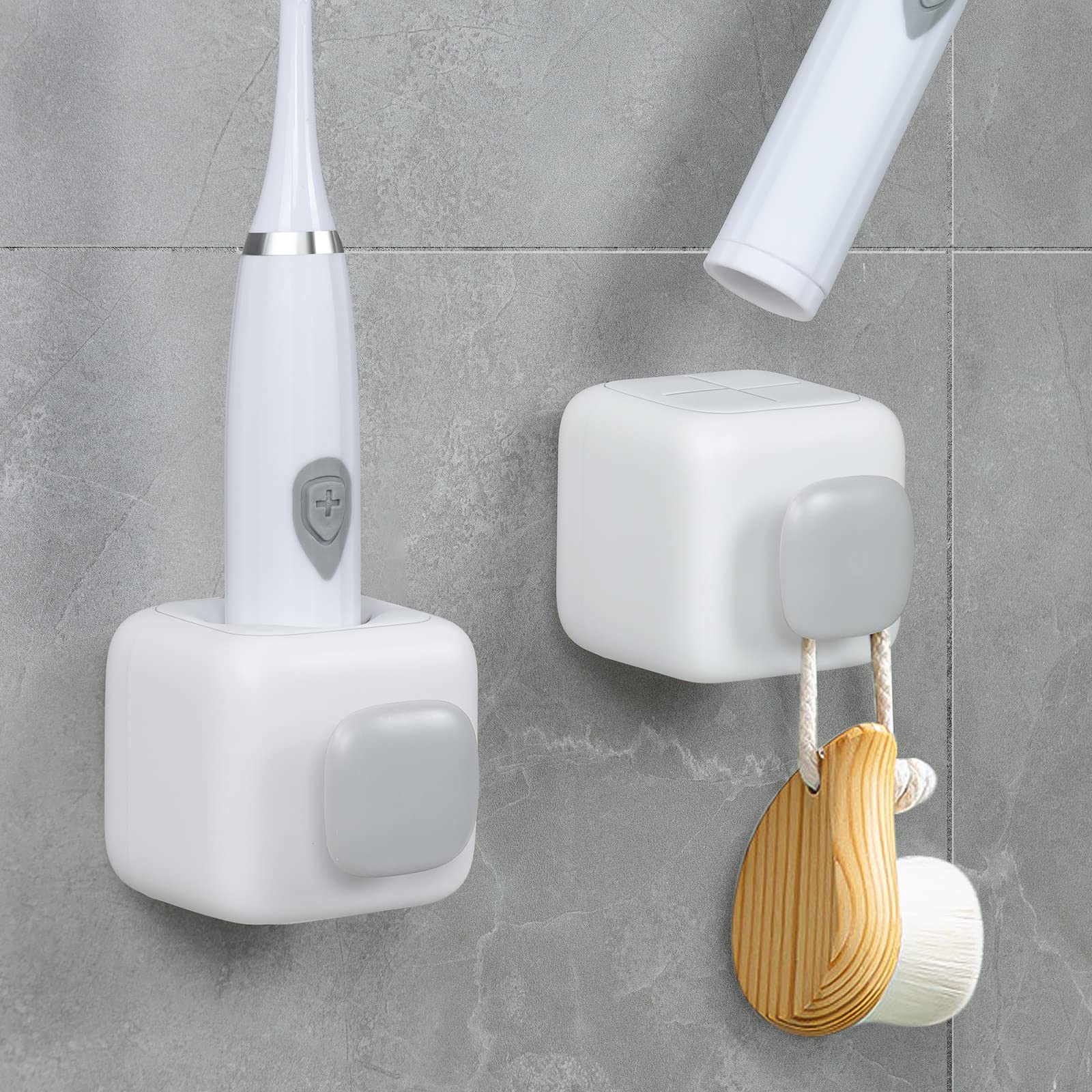 Portaspazzolino Elettrico In Diatomite Con 6 Scomparti E Organizer Dentifricio