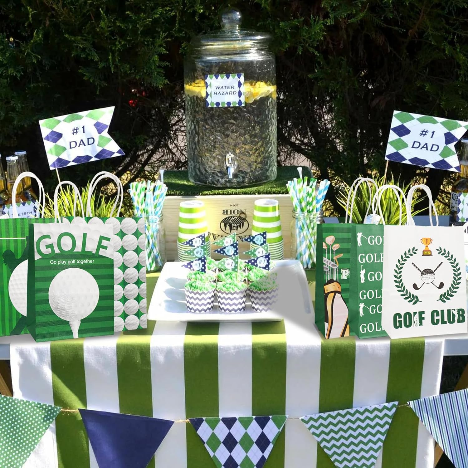 Hikio 30 PCS Golf Gift Bags Golf Paper Bags with Handles Decorations for Golf Theme Party Birthday Party Baby Shower - Image 6