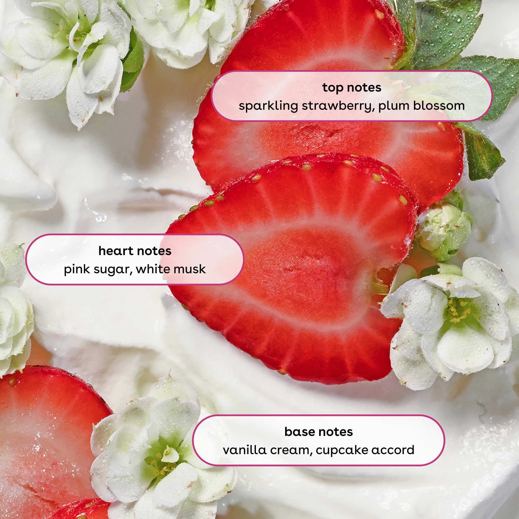 eos Cashmere Body Mist, Strawberry Dream, Body Spray for Women, Strawberry Perfume, Hair Mist, Moisturizing, Hyaluronic Acid, Glycerin, Vegan, Cruelty-free, 6 fl oz