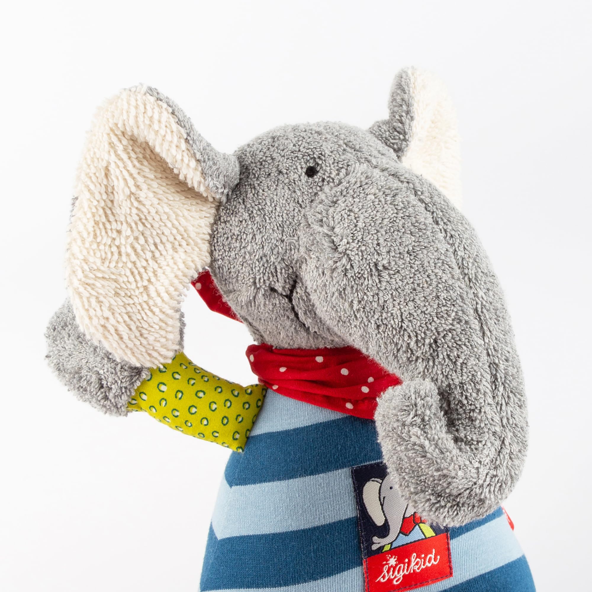 SIGIKID Carillon con melodia a scelta personalizzabile, regalo per nascita o battesimo per bambini dalla nascita, blu/elefante, taglia unica