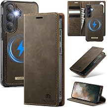 PASNEW Luxury Case for Samsung Galaxy S26 Plus,2-in-1,Coffee