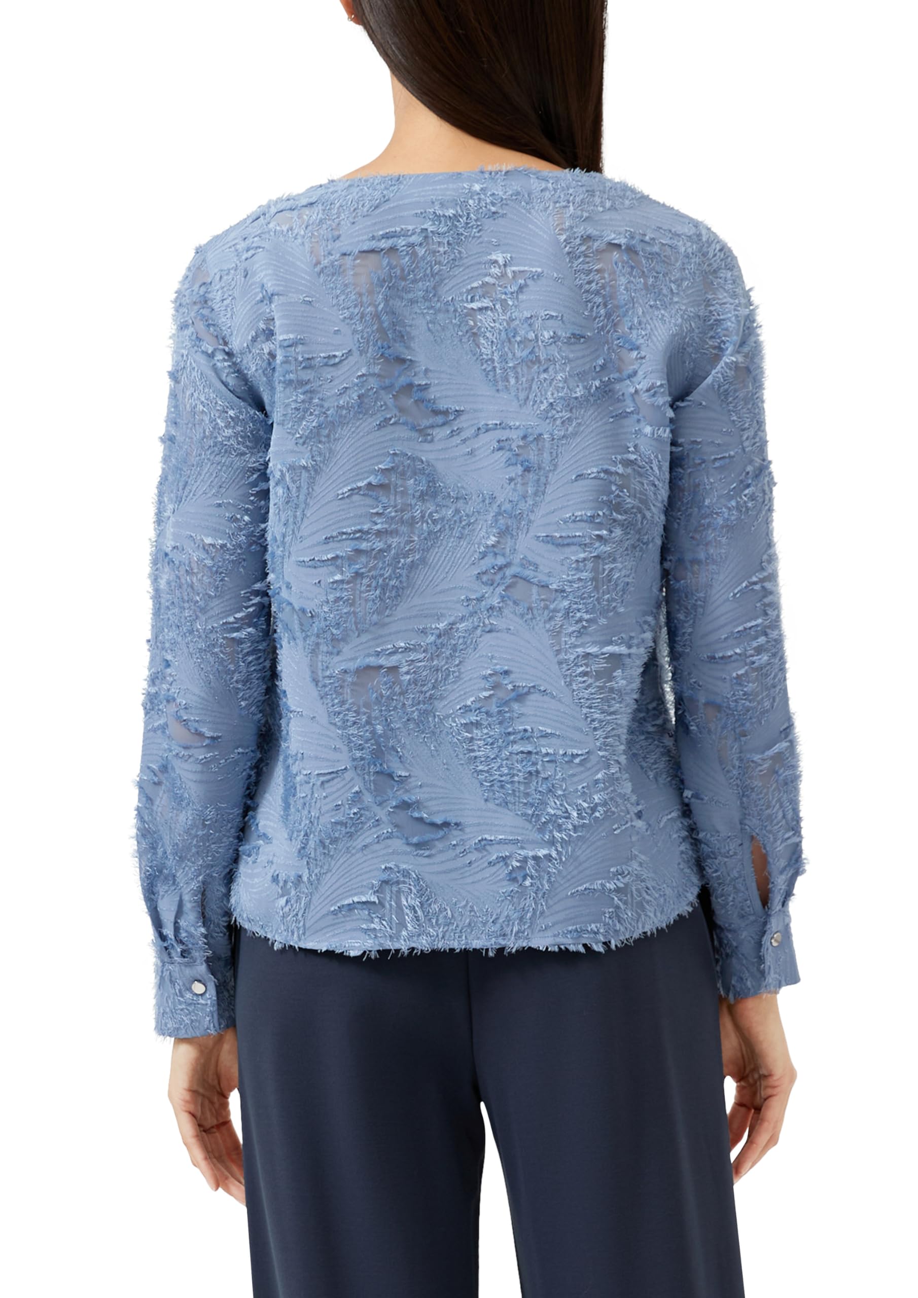 s.Oliver Bluse mit 3D-Effekt und Falte im Vorderteil