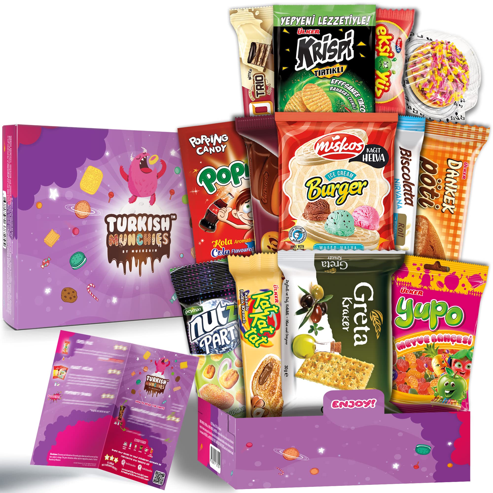 Buy Turkish Munchies by Muekzoin Midi International Snack Box Premium