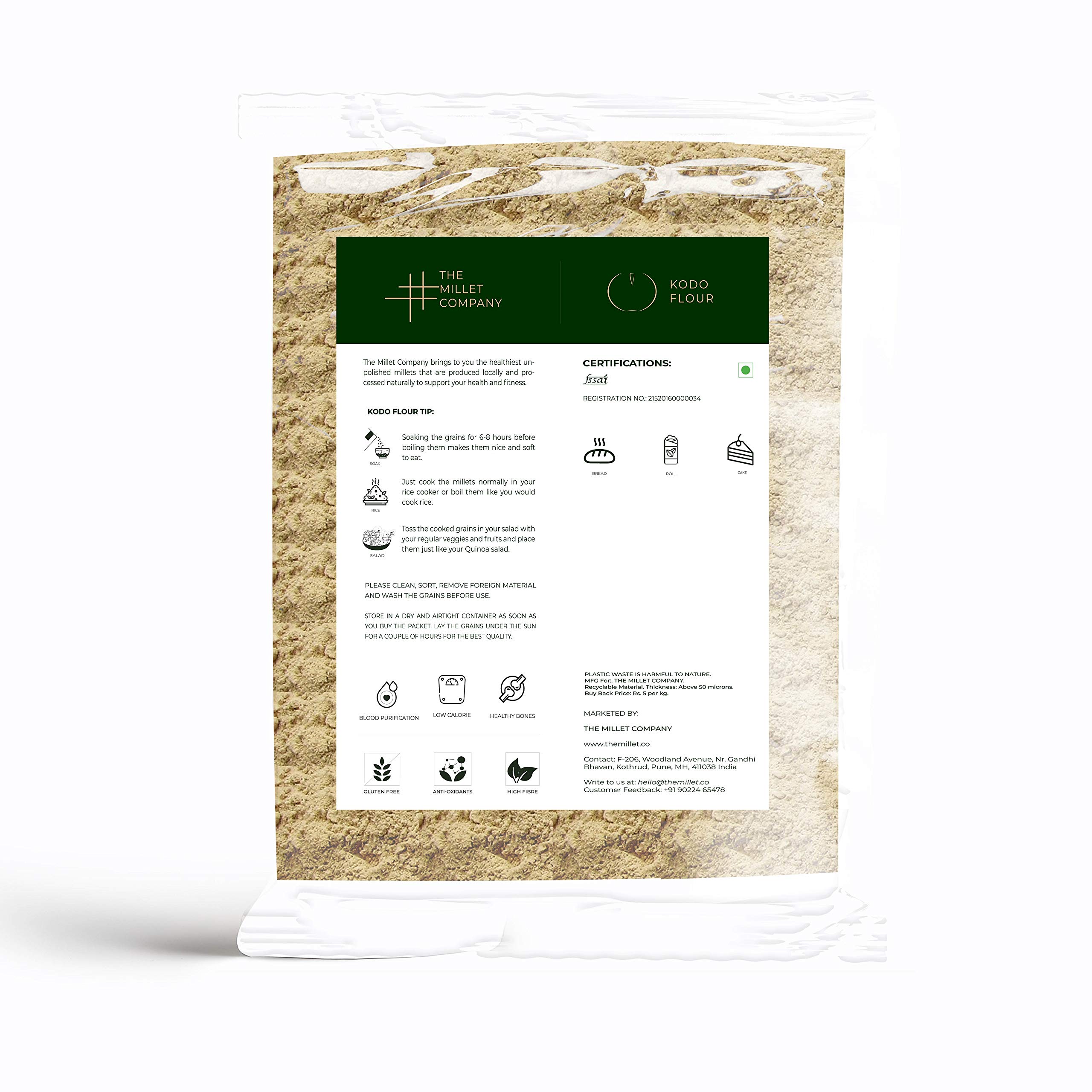 Buy 500g Kodo Flour, Varagu Atta, Harka, Koovaragu, Kodra, Arikelu