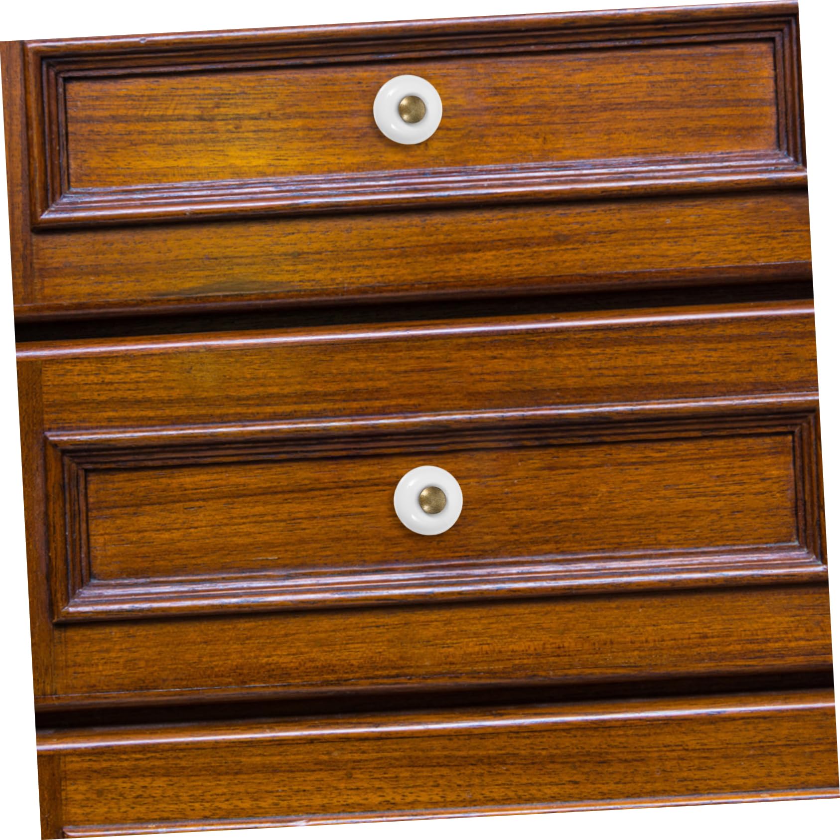 Operitacx Pomelli in Ceramica Rotondi Vintage per Mobili, 12 Pezzi | Lega di Zinco, Finitura Bianca, per Armadi e Porte, Casa Fai-da-te, Impugnatura Comoda, Manutenzione Facile