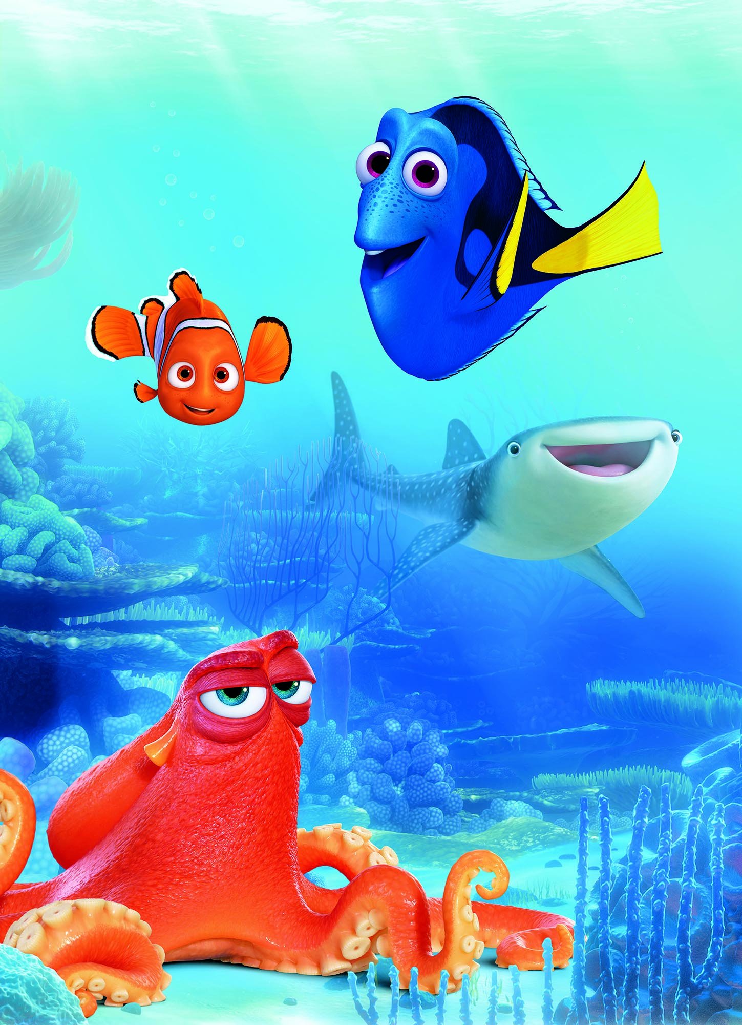 Komar 4-446 184 x 254 cm Disney Finding Dory and Friends Wallpaper Mural - Multi-Colour (Pack of 4) - Image 2
