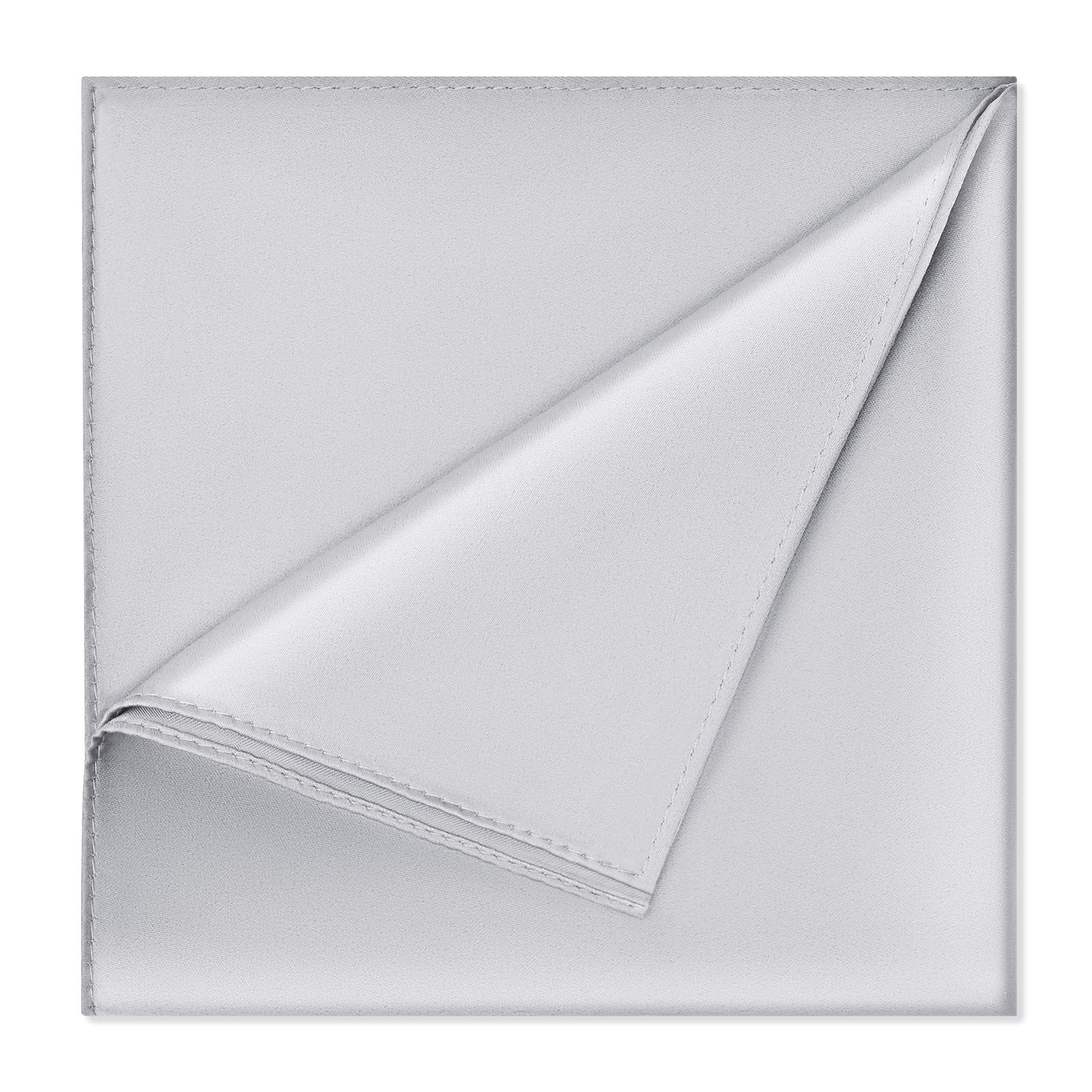 Satin Pocket Square for Men, Vegan Silk Suit Handkerchief