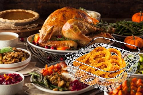 Miniatura 6 de Cesta para freidora de aire de 8.19 pulgadas, compatible con vórtex instantáneo, accesorios para freidora de aire para COSORI, cesta de malla