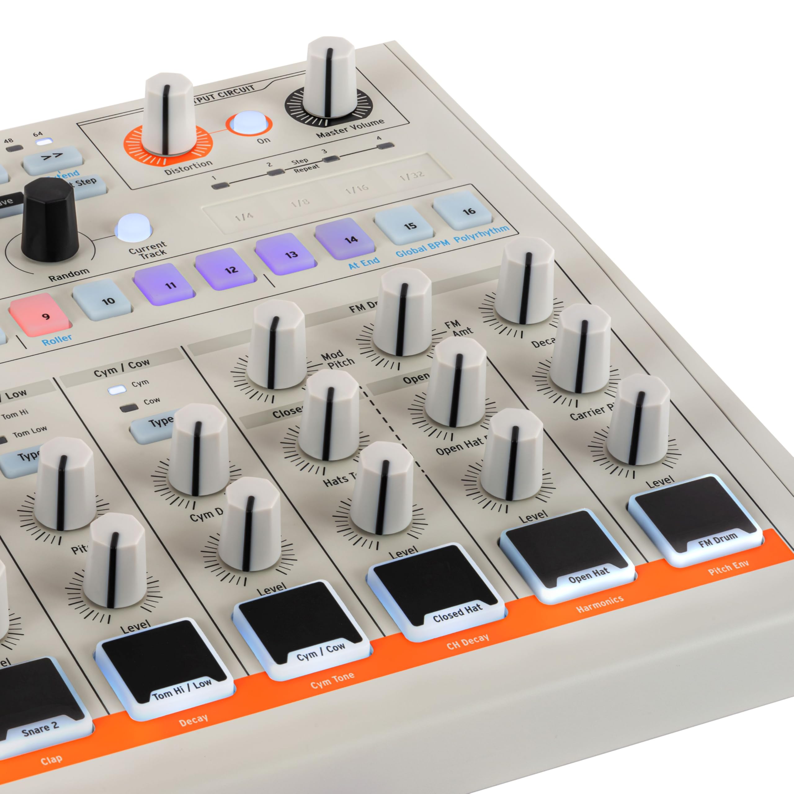 Arturia DrumBrute Impact 1984 Analog Drum Machine - White - Image 8