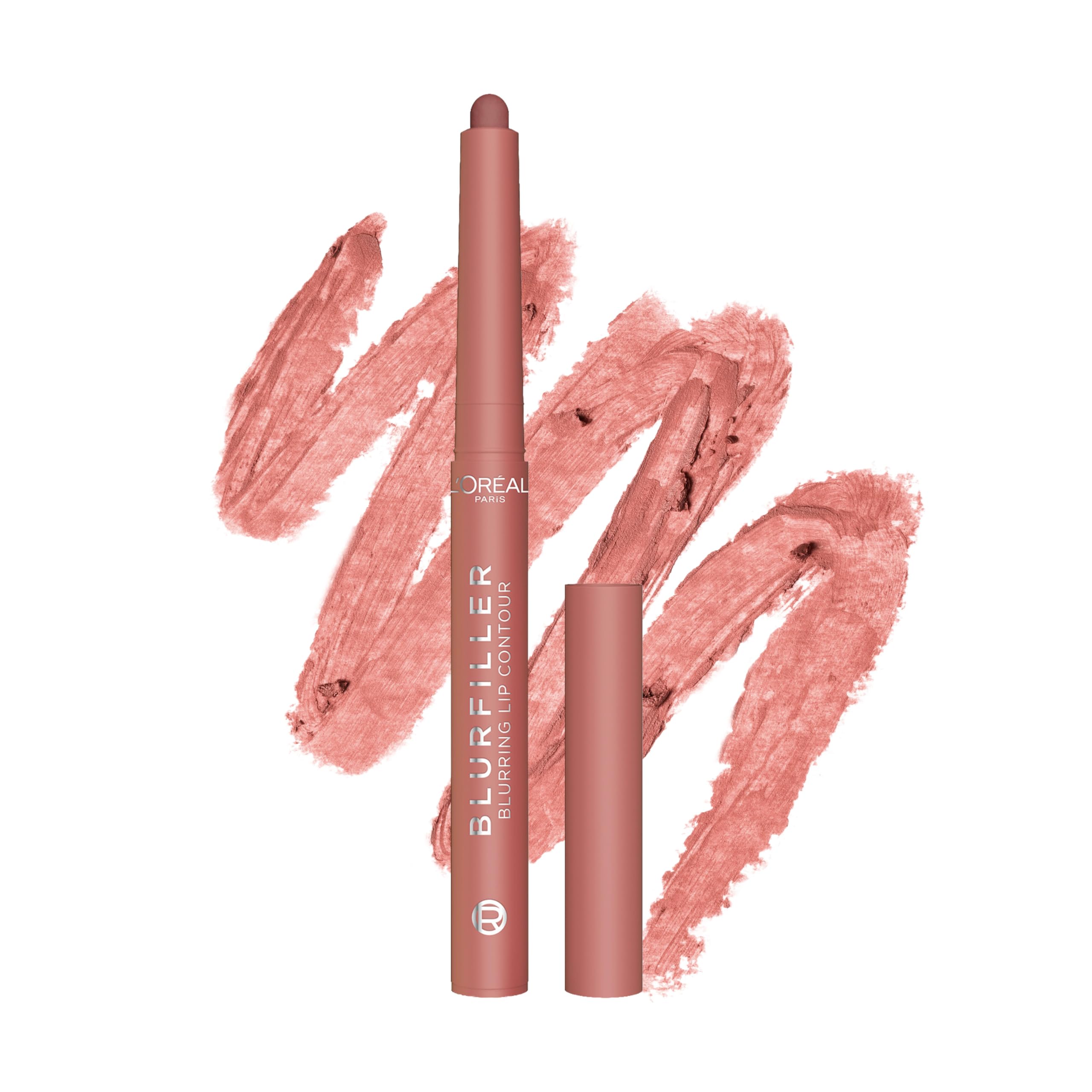 L’Oréal Paris Blurfiller Blurring Lip Contour Lip Liner, Soft‑Focus Effect, Bigger‑Looking Lips, Shapes & Contours, Matte Finish, Effortless shape & Contour, 485 Nude Espresso