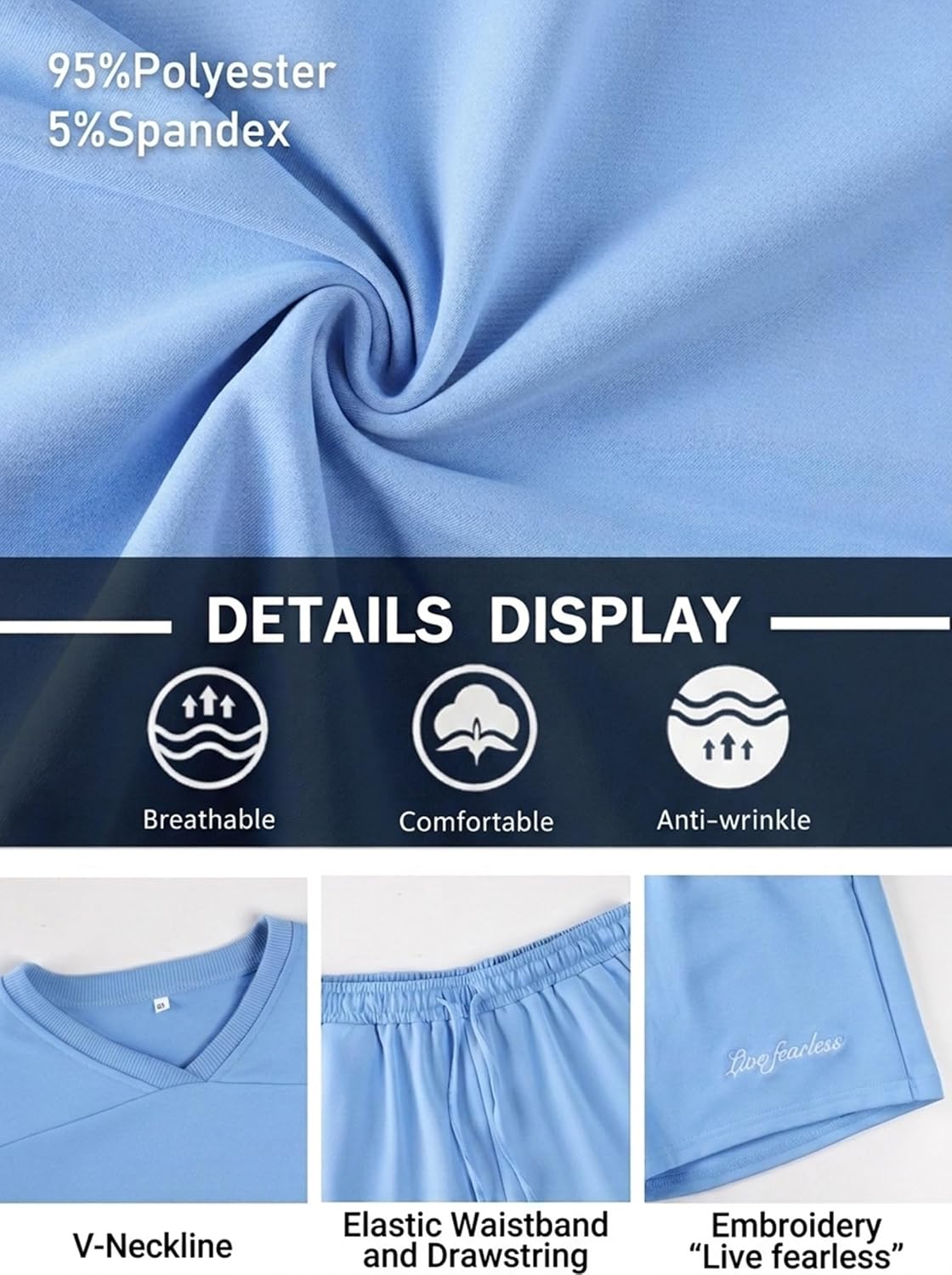 Opomelo Men's Summer 2 Piece Set T-Shirt & Shorts Outfit Beach Vacation Tracksuits Casual Lounge Wear