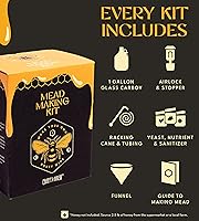 Vista 1 de Craft A Brew - Kit de fabricación de hidromiel - Kit reutilizable para hacer tu propio hidromiel - rinde 1 galón de hidromiel