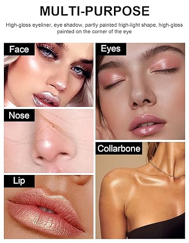 Miniatura 7 de Barra de sombra de ojos, abrillantador de ojos, maquillaje iluminador brillante, sombra de ojos impermeable