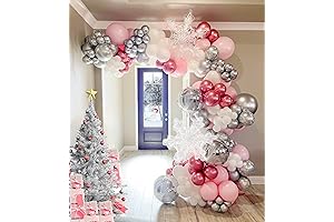 Baby it's Cold Outside - Pink Winter Wonderland Balloon Garland Arch Kit