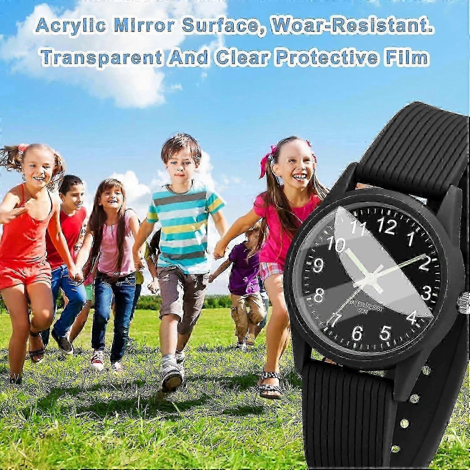 Relojes analógicos para niños y niñas con banda suave, tiempo de aprendizaje, resistente al agua hasta 50 m, fácil de leer para niños de 3 años, regalo para niños