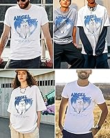 Vista 5 de Camiseta de manga corta para hombre, diseño gráfico de gran tamaño, unisex, ropa de calle, casual, de verano, camisetas de algodón