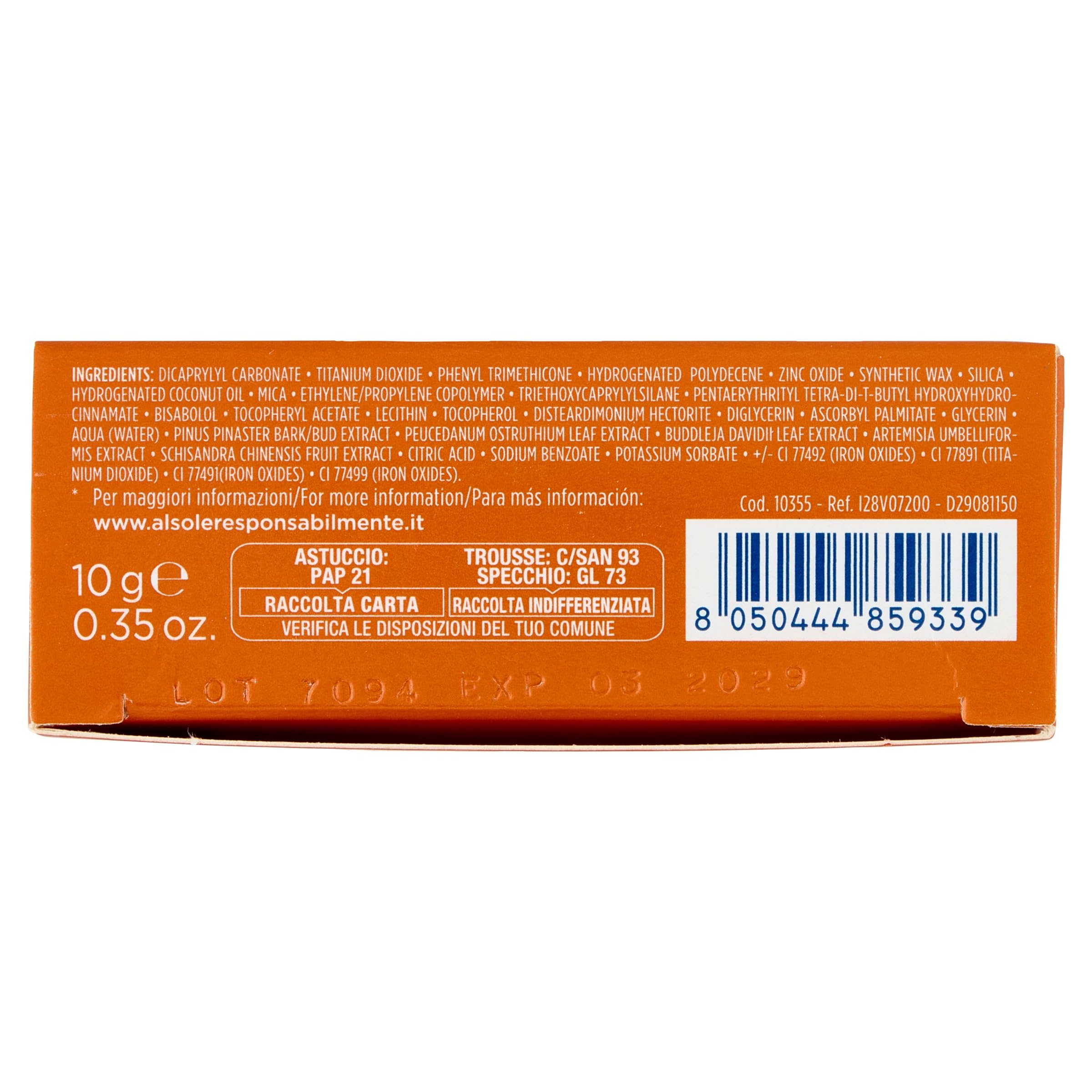 Rilastil Sun System - Base compatta con Spf 50+, corregge le imperfezioni e unifica il tono, resistente all'acqua