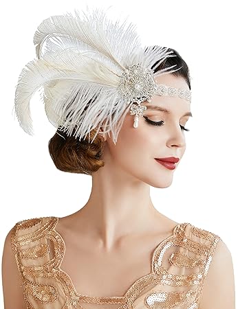 Vintage feather headpiece Clearance