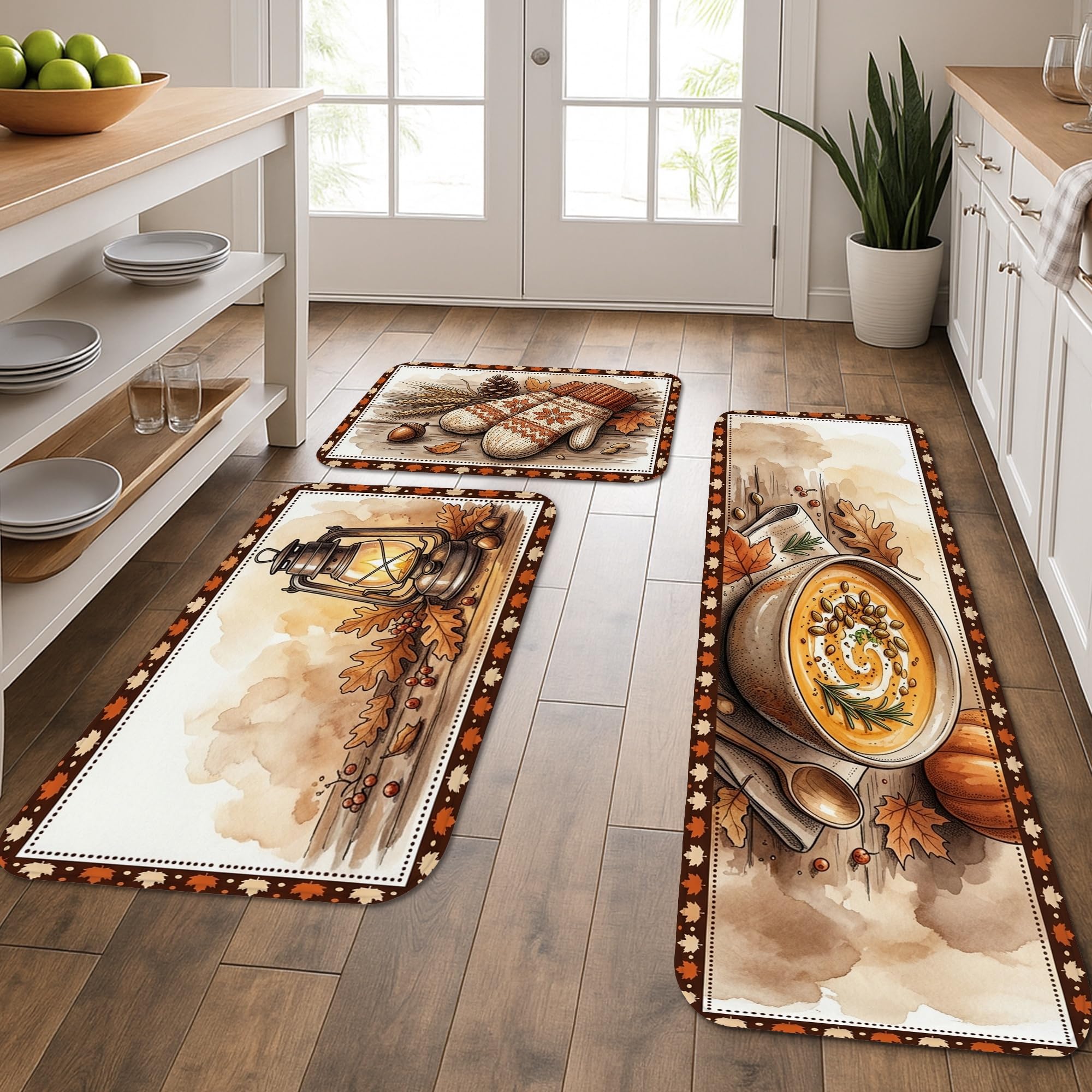 Tapis de cuisine rustique citrouille pour réchauffer votre entrée et buanderie