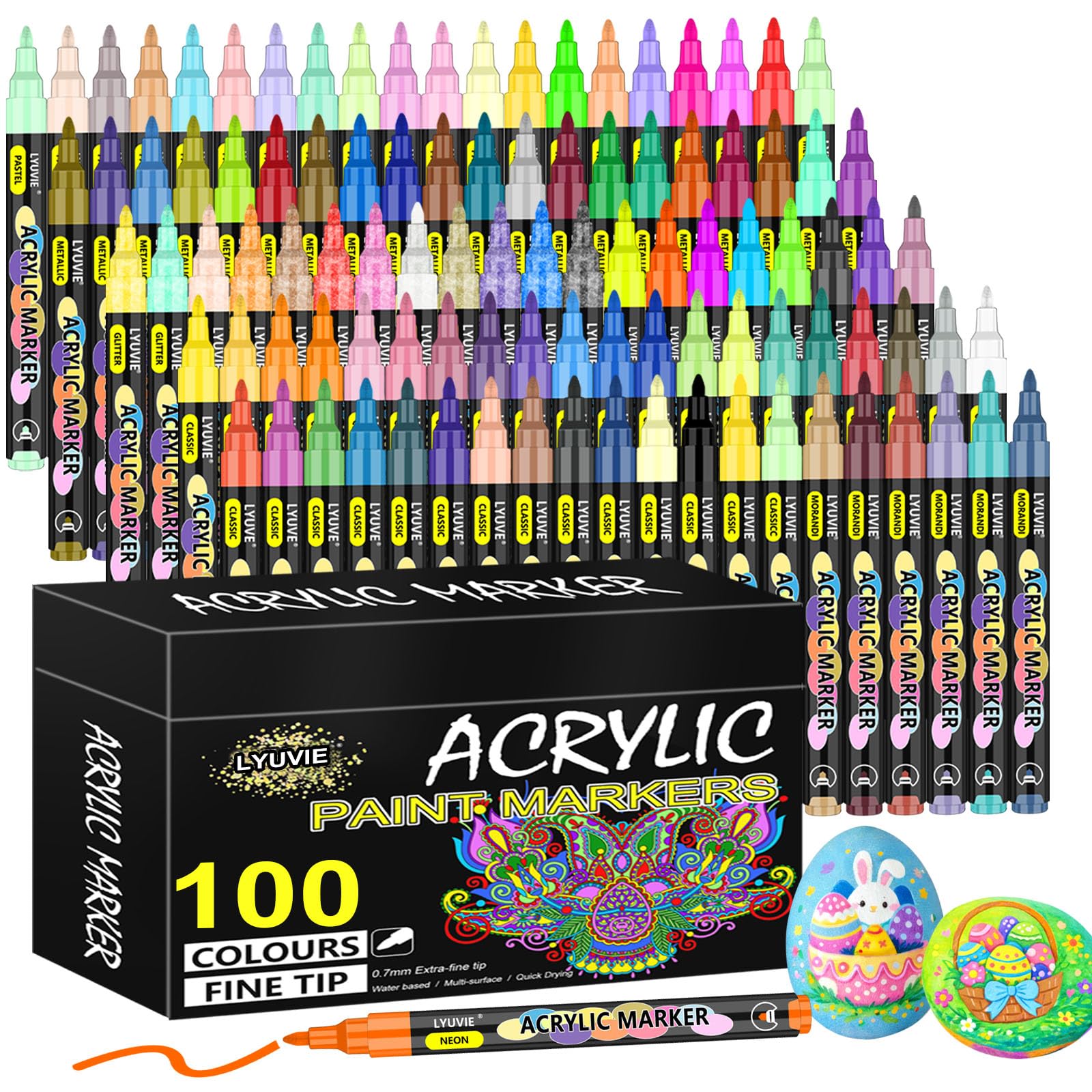 100 Acrylic Paint Pens
