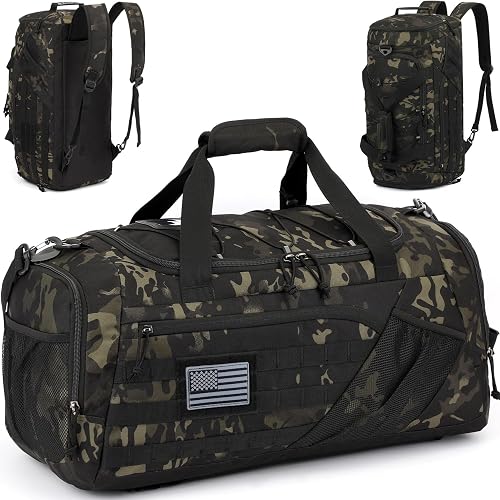 Travel Duffle Bag for Men Women with Shoes Compartment, Camo, 22 Inches, Duffle Bag