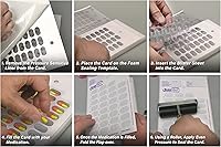 Vista 2 de SureMed Cold Seal - Tarjeta blíster de medicamentos de dosis única para 31 días, 100 tarjetas y 100 ampollas