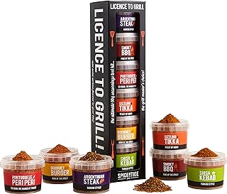 SPICENTICE Herbs & Spices Seasoning Set - 100% Pure & Natural - Salt & Sugar Free - The Ultimate Multi-Use Spice Rub Selection for General Cooking & BBQ - Also a Delicious Cooking Gift for Him or Her
