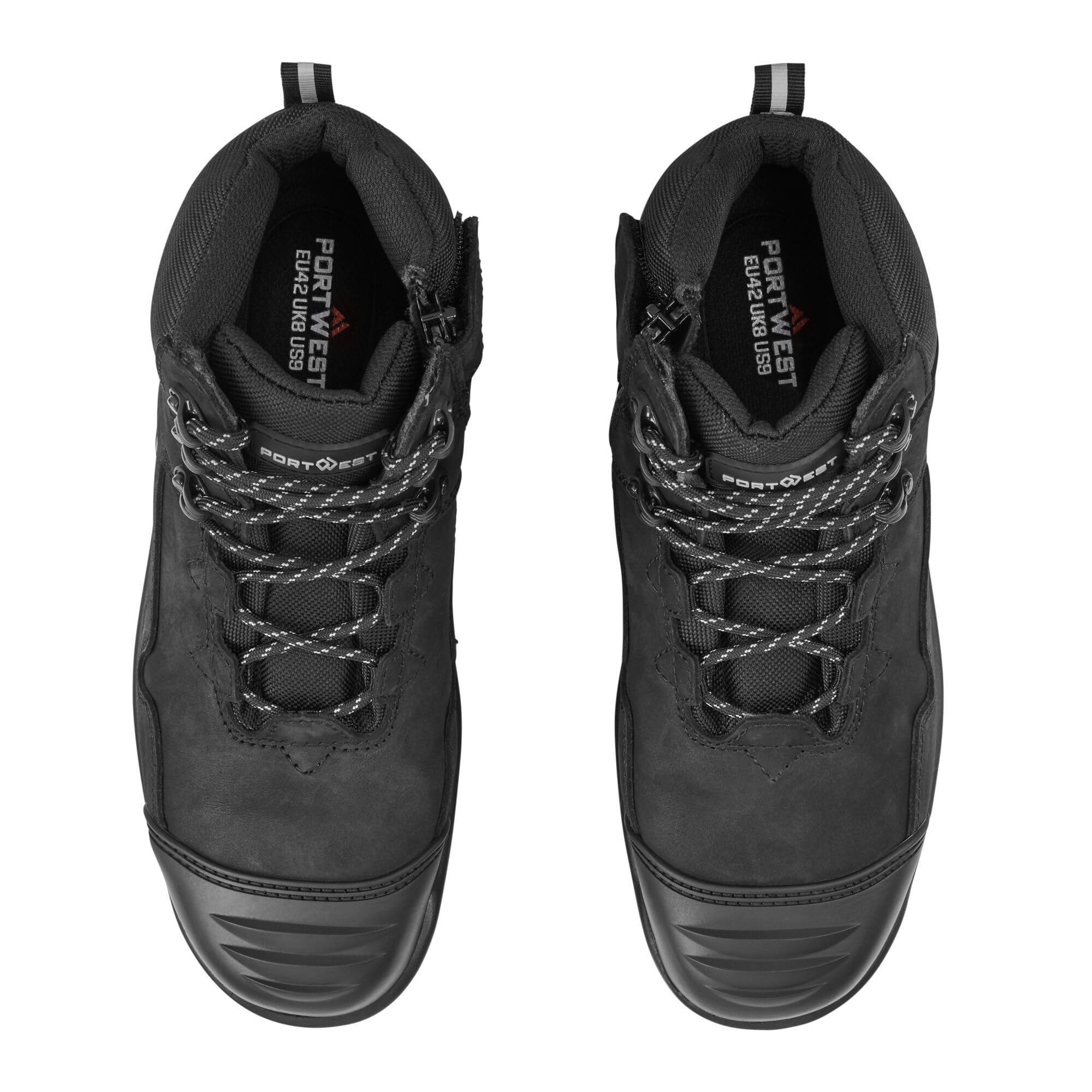 Portwest Botas de seguridad con puntera antiabrasión, piel Nubuck FD04