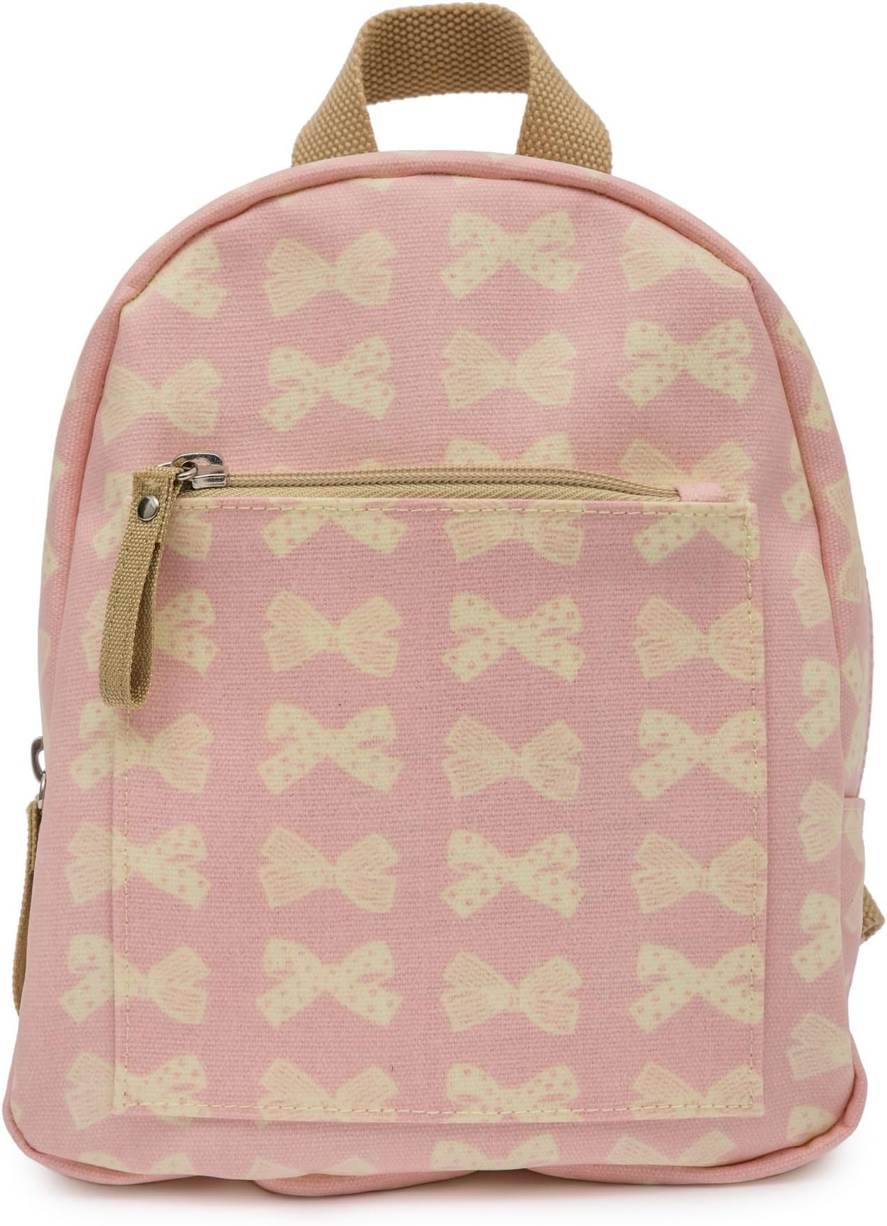 pink lining mini rucksack cream bows
