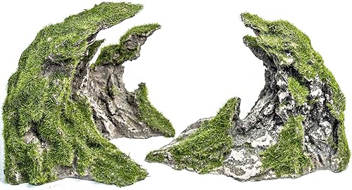 Novelsite Accesorios de pecera, decoraciones de acuario, paisajes, adornos de roca. Crea belleza acuática con decoraciones de acuario de primera