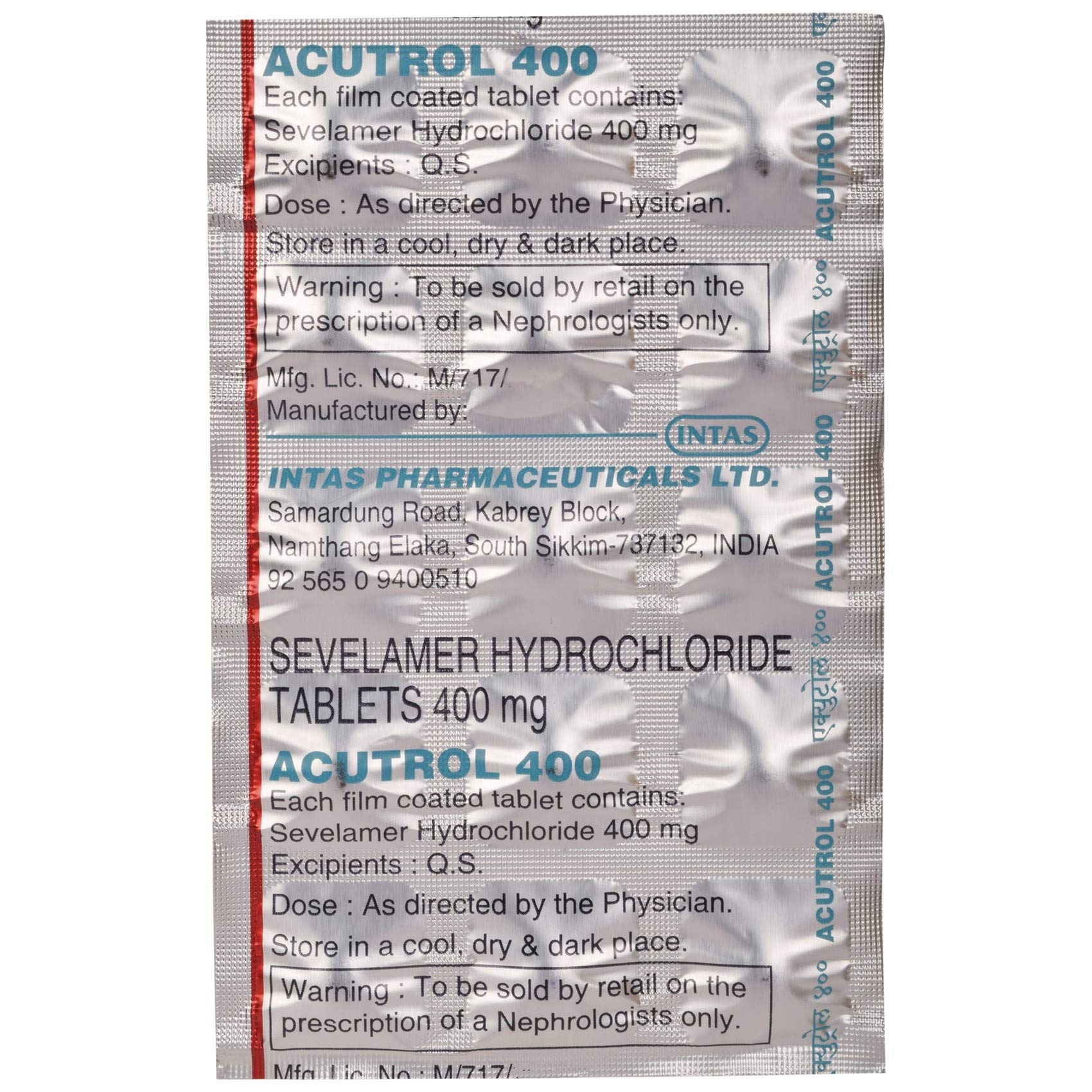 Acutrol 400 - Strip of 15 Tablets