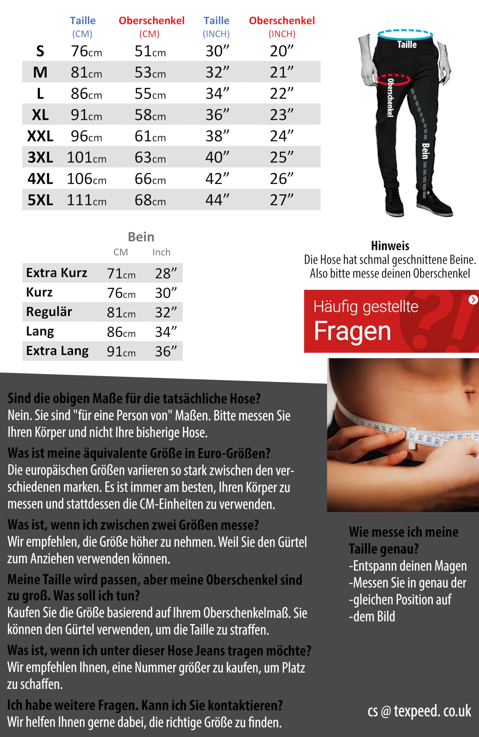 Texpeed motorradhose leder herren mit protektoren - Schwarz Lederhose echtleder Top-Grain-Leder mit Rüstung (EN 1621-1) Biker gepanzerte - 5XL Taille/Regülar Bein