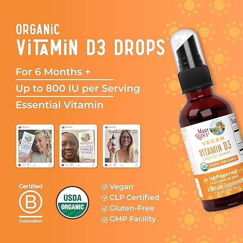 Miniatura 8 de VEGAN VITAMIN D3 Gummy (a base de plantas) de MaryRuth, De liquen silvestre orgánico Paleo, vegano, No-OMG, Gluten Free, para hombres, mujeres y
