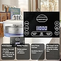 Vista 7 de Low Carb Rice Cooker,5L Multifunction Smart Rice Cooker - 4H Keep Warm,Digital Display,Timer & Reservation Function,Suitable for