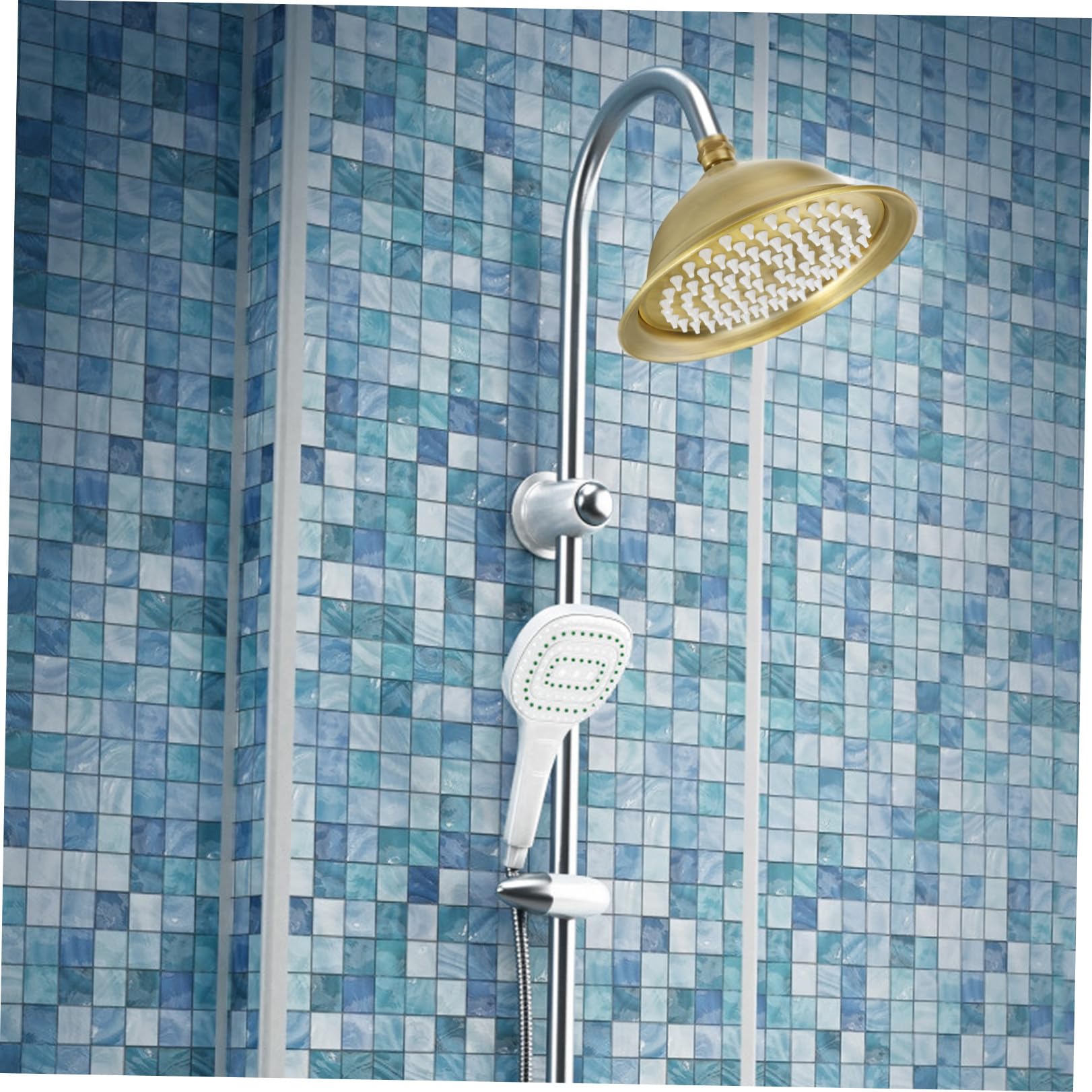 Cabezal Rociador de Baño de Acero Inoxidable Marrón Retro