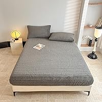 Vista 15 de Sábana bajera de terciopelo tamaño individual, sábana de cama de felpa de vellón gris, funda protectora de colchón con bolsillo profundo de 15