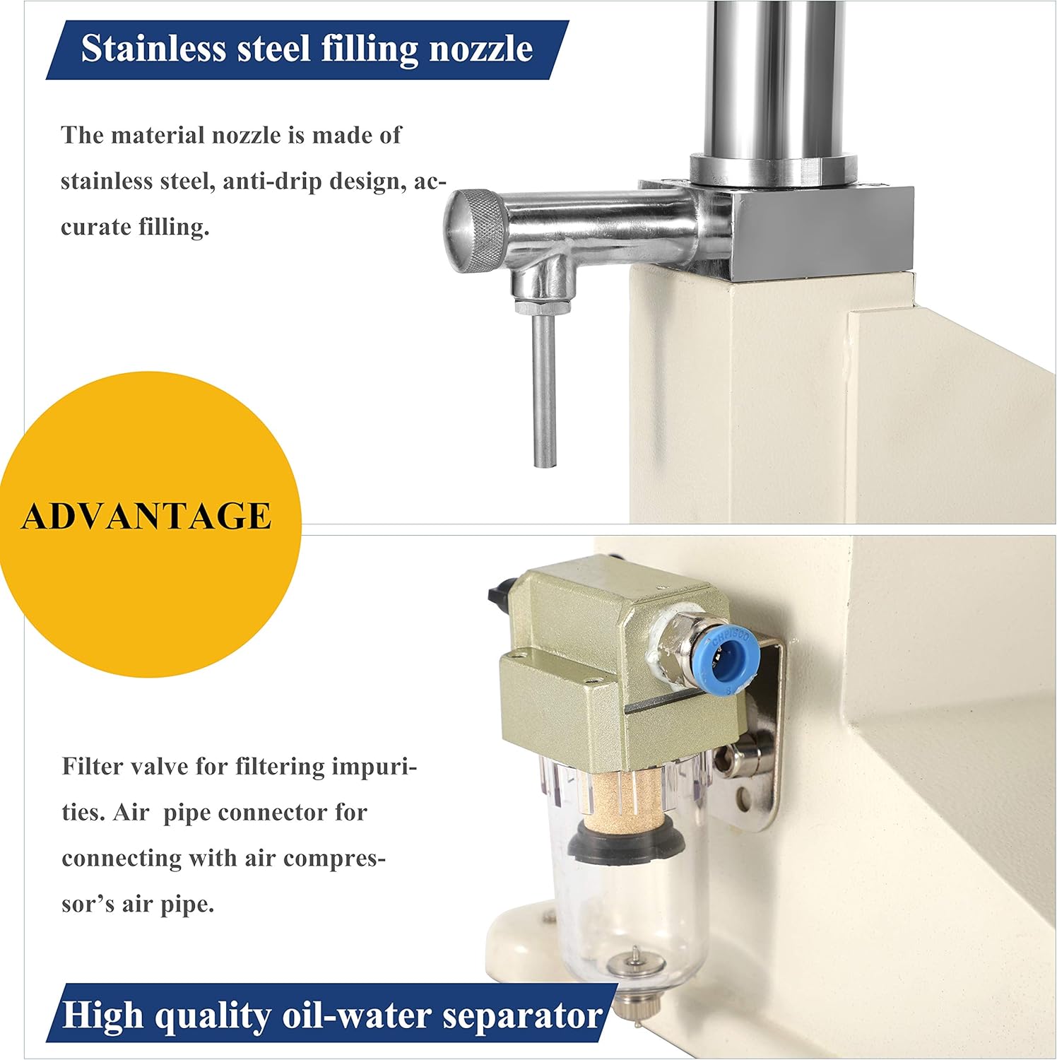 Uр Tо 50% оƒƒ Hanchen 5-50ml Pneumatic Liquid Paste Filling Machine Bottle Filler Filling Machine for Cream Shampoo Cosmetic Honey Oil CE Certificate