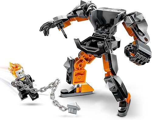 Miniatura 3 de LEGO Marvel Ghost Rider Mech & Bike - Juguete de construcción para niños y niñas a partir de 7 años, juguete de superhéroe de Marvel con figura de