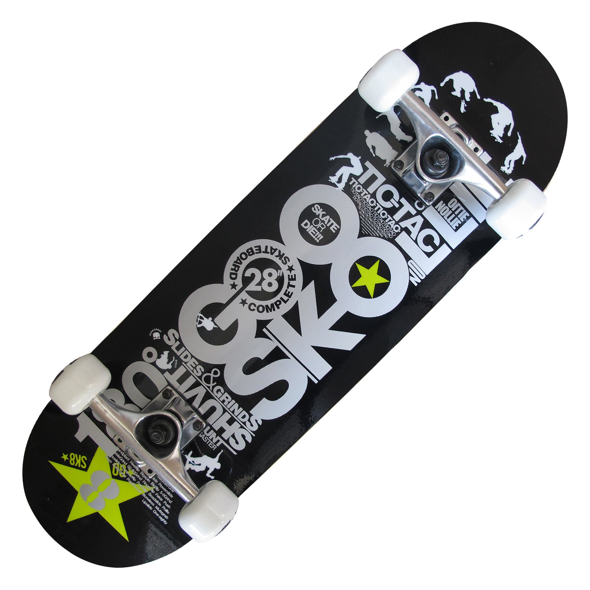 GOSK8 スケボー 28インチ ブラック 28M