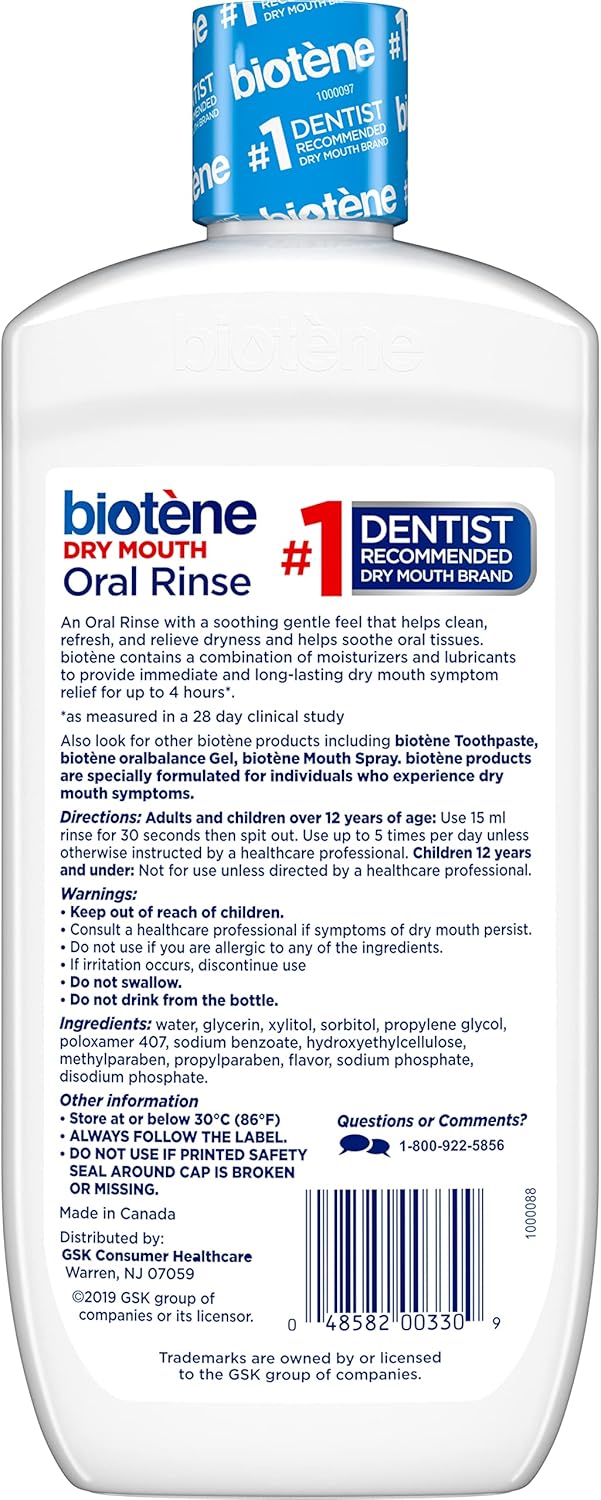 Mouthwash for Dry Mouth, Fresh Mint, 16 fl oz, 2 Pack
