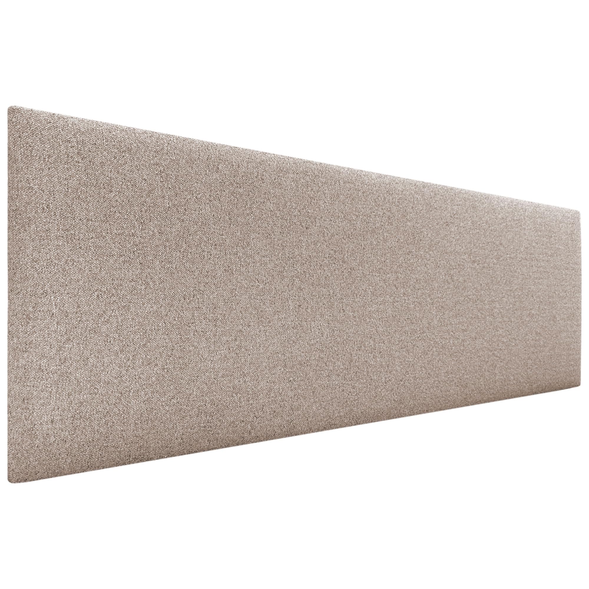 DHOME Cabecero de Polipiel o Tela AQUALINE Liso cabeceros Cabezal tapizado Cama Lujo (Tela Arena, 135cm (Camas 120/135/140))
