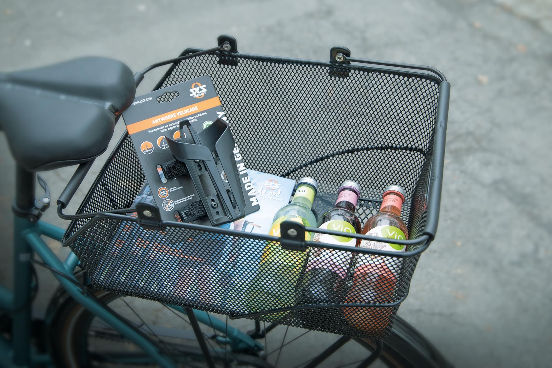 Northwind Basket A-Long MLT Robuster Fahrradkorb, Schwarz