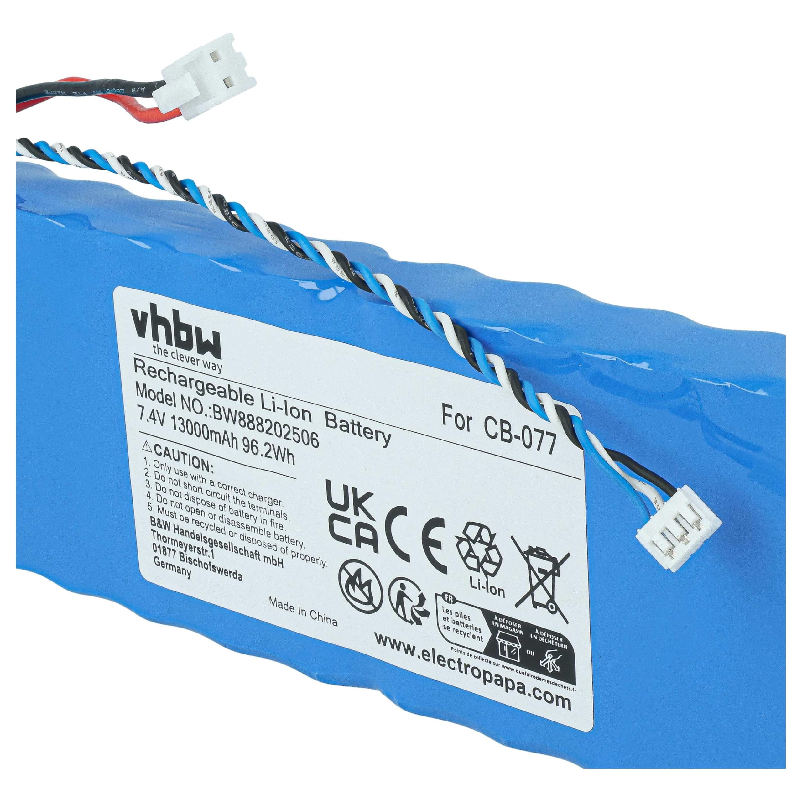 vhbw Batería Compatible con Promax US TV Explorer II medidor (13000 mAh, 7,4 V, Li-Ion)